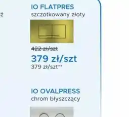 Blu IO FLATPRES szczotkowany złoty oferta