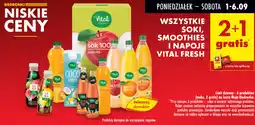 Biedronka Soki, smoothies i napoje vital fresh oferta