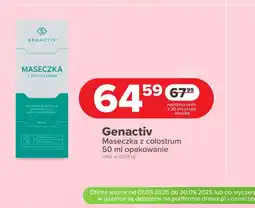 Drogeria Dr.Max Genactiv Maseczka z colostrum oferta