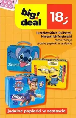 Dealz Lunchbox Stitch, Psi Patrol, Minionki lub Księżniczki oferta