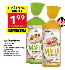 Lewiatan Wafle ryżowe Lewiatan naturalne/ze słonecznikiem oferta