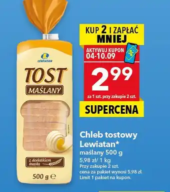 Lewiatan Chleb tostowy maślany Lewiatan oferta