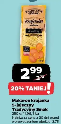 Netto Makaron krajanka 5-jajeczny Tradycyjny Smak oferta