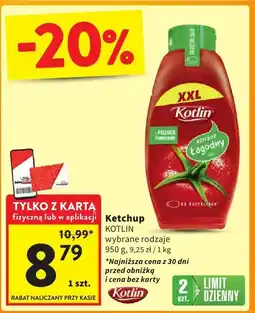Intermarche Ketchup wybrane rodzaje KOTLIN oferta