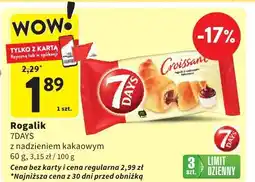 Intermarche Rogalik 7DAYS z nadzieniem kakaowym oferta