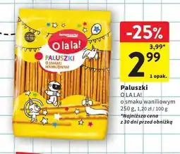 Intermarche Paluszki O la la! o smaku waniliowym oferta