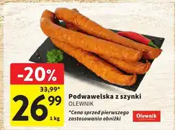 Intermarche Podwawelska z szynki Olewnik oferta