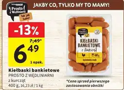 Intermarche Kiełbaski bankietowe z kurczęt Prosto z Wędziarni oferta