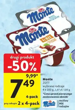 Intermarche Jogurt Monte Zott oferta