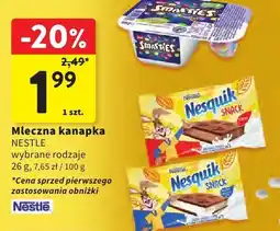 Intermarche Mleczna kanapka Nestle oferta