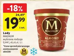 Intermarche Lody Magnum Almond oferta