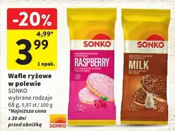 Intermarche Wafle ryżowe w polewie Sonko oferta