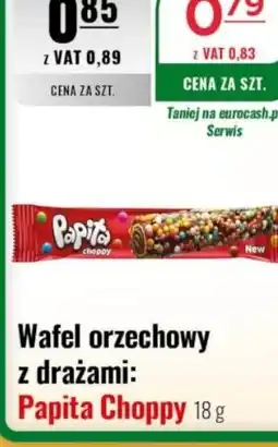 Eurocash Wafel orzechowy z drażami Papita Choppy oferta