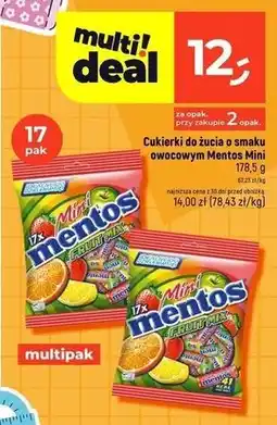 Dealz Dropsy fruit mix Mentos Mini oferta