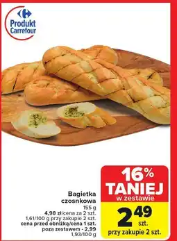 Carrefour Market Bagietka czosnkowa Carrefour oferta