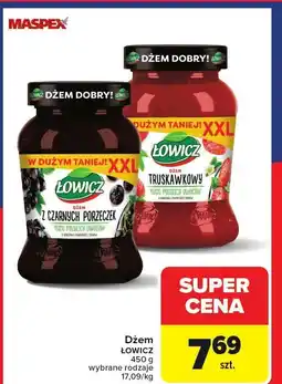 Carrefour Dżem Łowicz różne rodzaje oferta