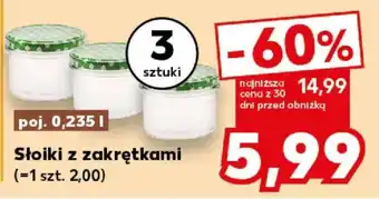 Kaufland Słoiki z zakrętkami oferta