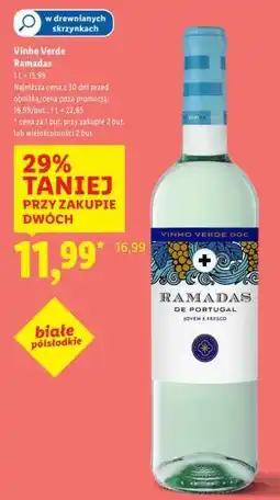 Lidl Vinho Verde Ramadas oferta
