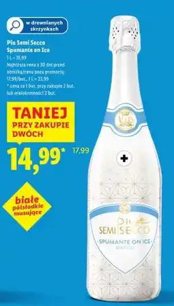 Lidl Piu Semi Secco Spumante on Ice oferta