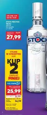 Kaufland STOCK PRESTIGE Wódka 40% alk. 0,5 l butelka oferta