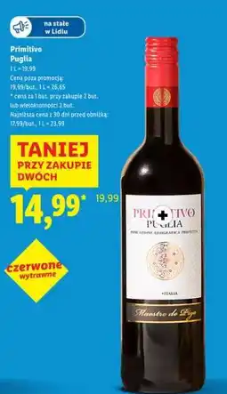Lidl PRIMITIVO PUGLIA oferta