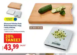 Lidl Silvercrest Kitchen Tools Deska bambusowa z wagą i tacką ociekową oferta