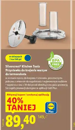 Lidl Silvercrest Kitchen Tools Przystawka do krojenia warzyw do termorobota oferta