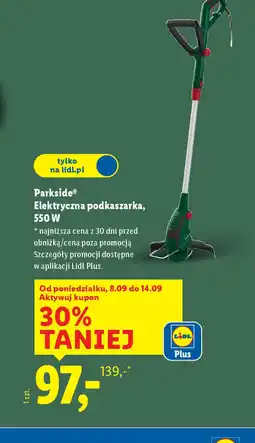 Lidl Elektryczna podkaszarka Parkside oferta