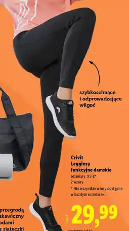 Lidl Legginsy funkcyjne damskie Crivit oferta