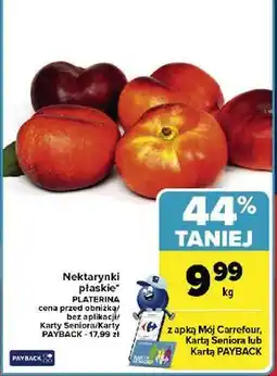 Carrefour Nektarynki płaskowocowe oferta