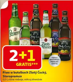 Auchan Piwa w butelkach Zlaty Cesky, Staropramen oferta