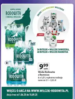 Auchan Woda delikatnie gazowana Rodowita Z Roztocza oferta