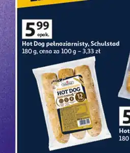 Auchan Bułka hot dog pełnoziarnista Schulstad oferta