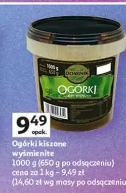 Auchan Ogórki kiszone wiaderko Dominik oferta