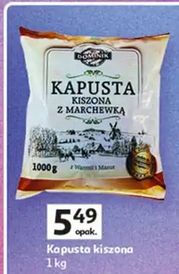 Auchan Kapusta kiszona z marchewką worek Dominik oferta