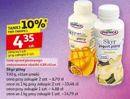 Auchan Jogurt pitny mango i marakuja Piątnica Skyr oferta