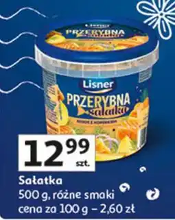 Auchan Sałatka przerybna z łososiem i koperkiem Lisner oferta