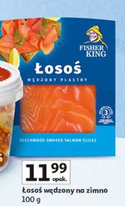 Auchan Łosoś sałatkowy wędzony Fisher King oferta