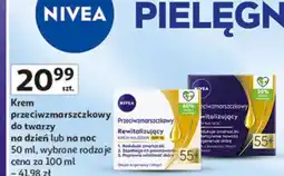 Auchan Krem rewitalizujący na noc 55+ Nivea Anti-Wrinkle oferta