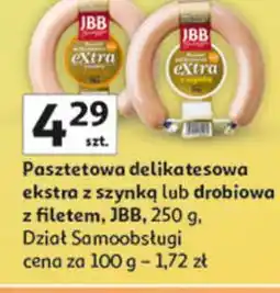 Auchan Pasztet delikatesowy extra z filetem Jbb Bałdyga oferta
