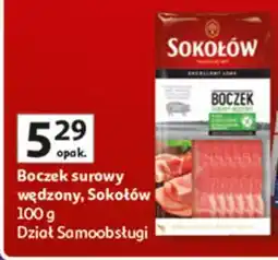 Auchan Boczek surowy wędzony Sokołów oferta