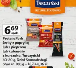 Auchan Kabanosy z kurczaka Tarczyński Protein oferta
