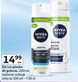 Auchan Pianka do golenia natychmiastowa ochrona Nivea Men Sensitive oferta
