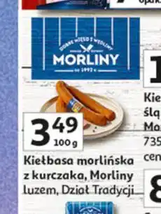 Auchan Kiełbasa morlińska z piersi kurczaka Morliny oferta