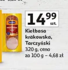 Auchan Kiełbasa krakowska Tarczyński oferta