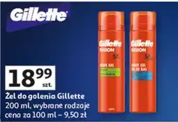 Auchan Żel do golenia dla skóry wrażliwej Gillette Fusion oferta