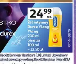 Auchan Żel intymny i do masażu ylang Durex oferta