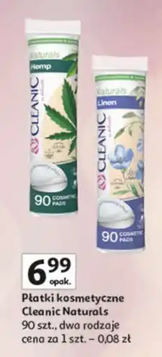 Auchan Płatki kosmetyczne linen Cleanic oferta