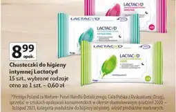 Auchan Chusteczki do higieny intymnej Lactacyd Antibacterial oferta