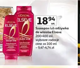 Auchan Szampon do włosów ochronny L'oreal Elseve Color-Vive oferta